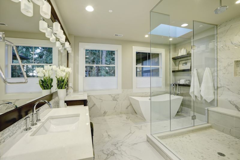Bathroom with Digital Shower System