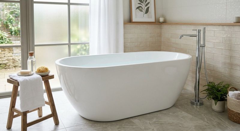 Freestanding Tub Installation in South Portland, ME
